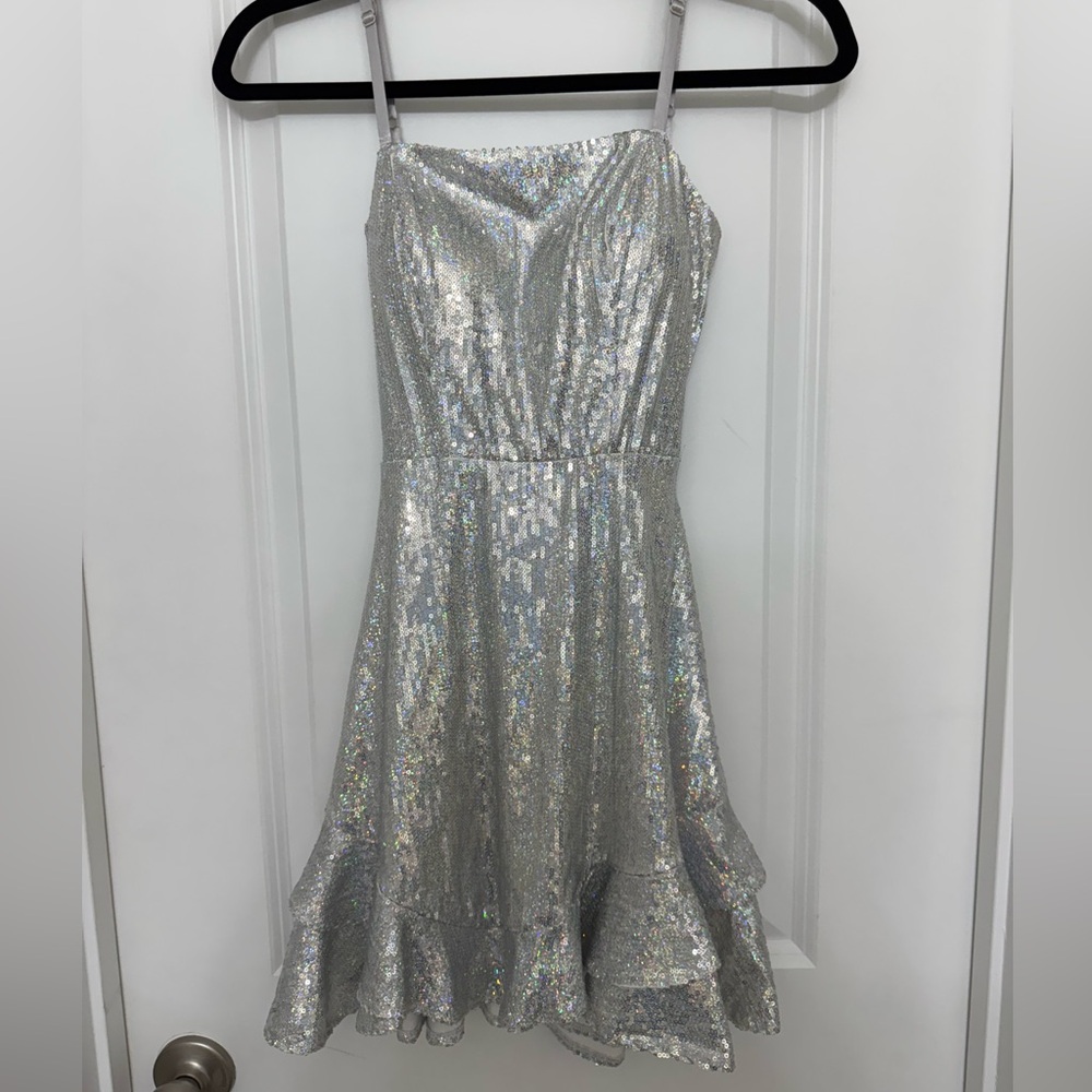 Sparkling Silver Dress